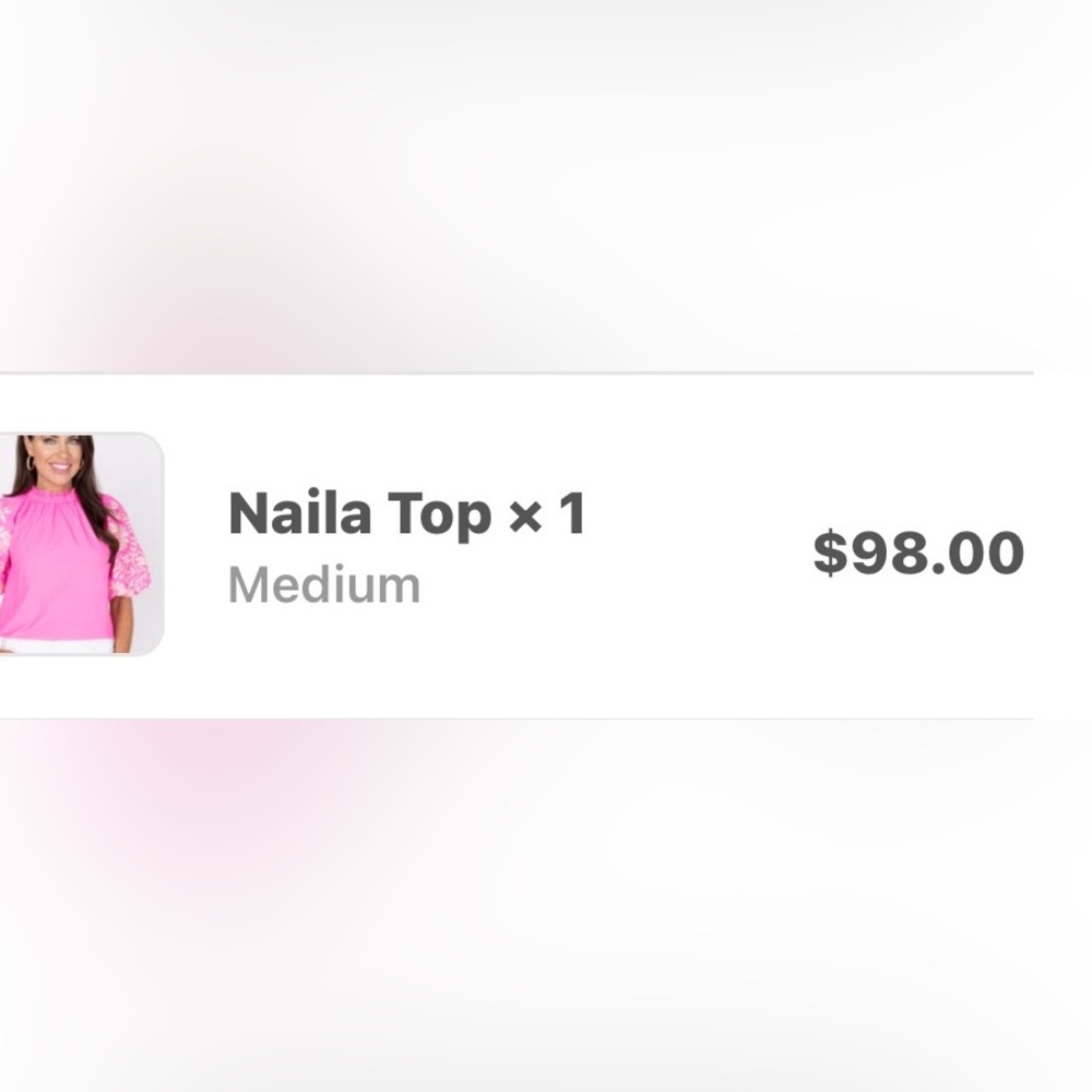 Hot Pink Embroidered Puff-Sleeve Blouse - Picture 10 of 10